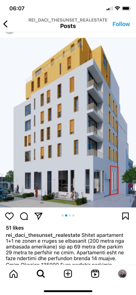 Apartament per shitje prapaShkollës Osman Myderizi