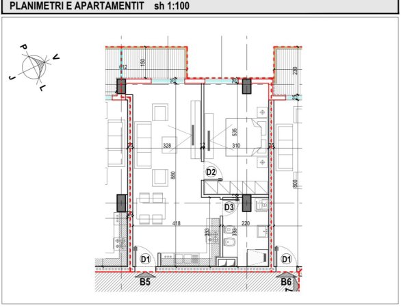 Shitet Apartment 1+1 ne Laprake, Rruga "Dritan Hoxha" prane ProCredit Bank