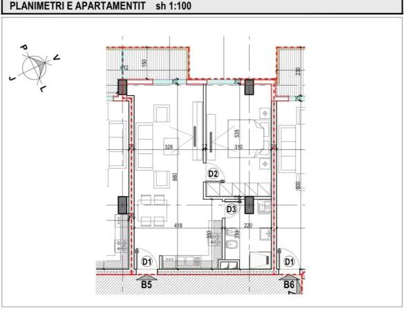 Shitet Apartment 1+1 ne Laprake, Rruga "Dritan Hoxha" prane ProCredit Bank
