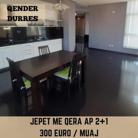 Durres, jepet me qera apartament 2+1 Kati 8, 110 m² 300 Euro (Lagjja Sefer Efendiu Gjykata)