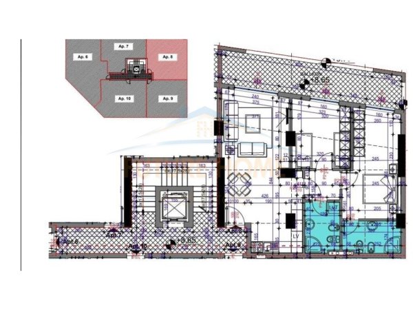 Shitet, Apartament 2+1+2, Rruga Dibres, Tiranë