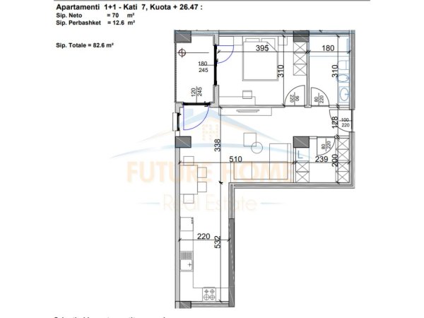 Shitet, Apartament 1+1, Kompleksi Aura / OPP37985