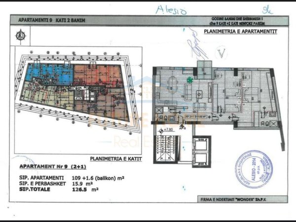 Shitet, Apartament 2+1, Stadiumi "Air Albania", Tiranë.UNA33510