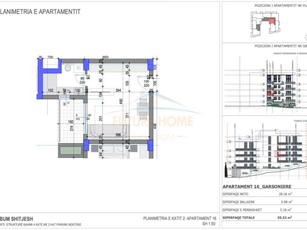 Shitet, Garsionere 1+1, Rezidenca Ares 4,Sarande.RV38359