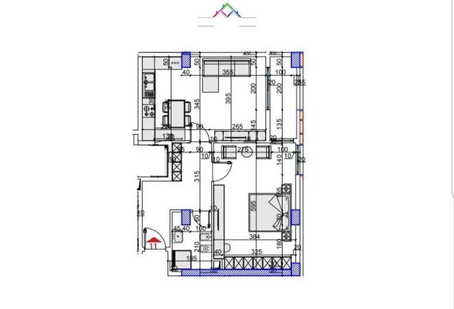Shitet Apartament 1+1 Tek Kompleksi Oazis Ne Astir (ID B110278) Tirane.