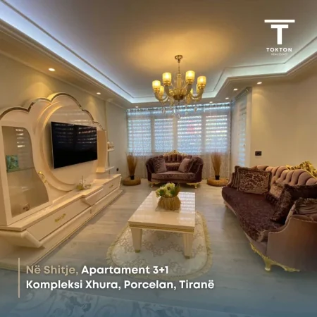 SHITET APARTAMENT 3+1, KOMPLEKSI XHURA, PORCELAN.