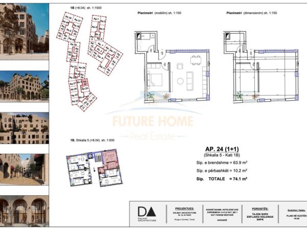 Shitet,Apartament 1+1,Marina City Park,Sarande.RV38491