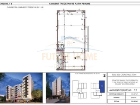 Tirane, shitet ambjent biznesi Kati 0, 118 m² 200.000 Euro (mbrapa American 2)