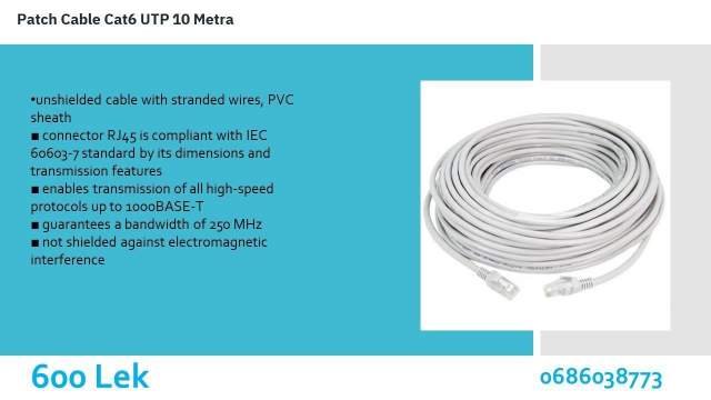 Patch Cable Cat6 UTP 10 Metra 600LEK