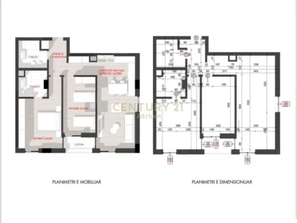 Apartament 2+1+2 per Qira Prane Klanit ! 500€