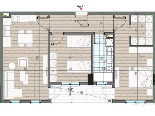 APARTAMENT 2+1 PER SHITJE, UNIVERS CITY