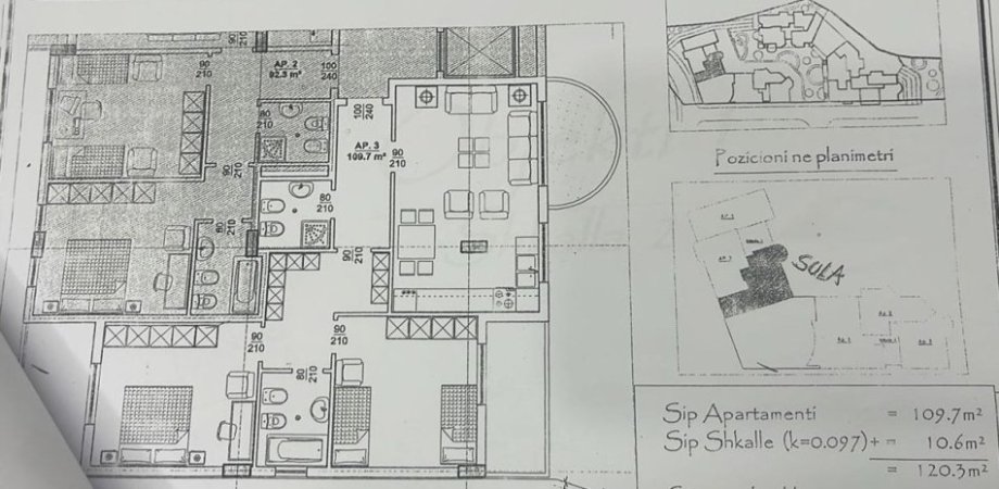 Apartament 2+1 Per Shitje Tek Kopshti Botanik, Tirane.