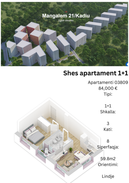 Shes apartament 1+1