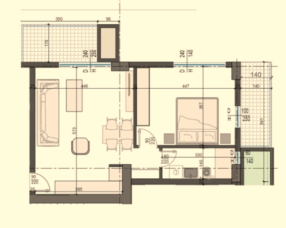 Apartament 1+1 në shitje, Sarandë