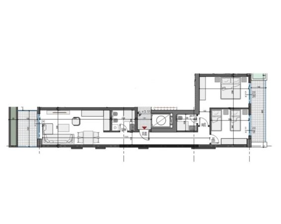 Apartament 2+1+2 në shitje, Sarandë