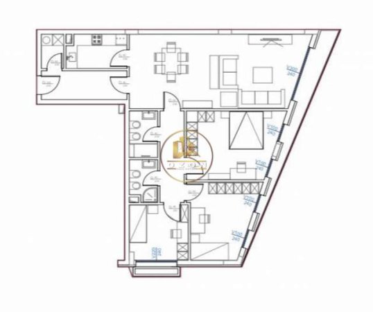 Tirane, shitet apartament 3+1+BLK Kati 3, 144 m² 165.484 Euro (Liqeni i Thate)