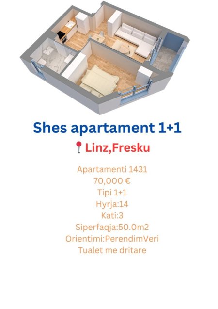 Shes apartament 1+ 1