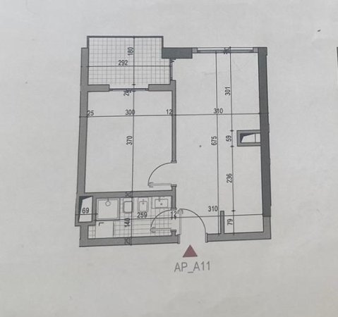 APARTAMENT 1+1 NE SHITJE TE 5 MAJI