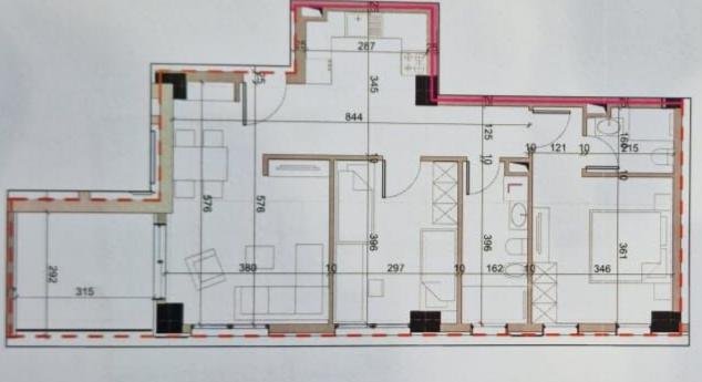 APARTAMENT 2+1 TE STACIONI I TRENIT