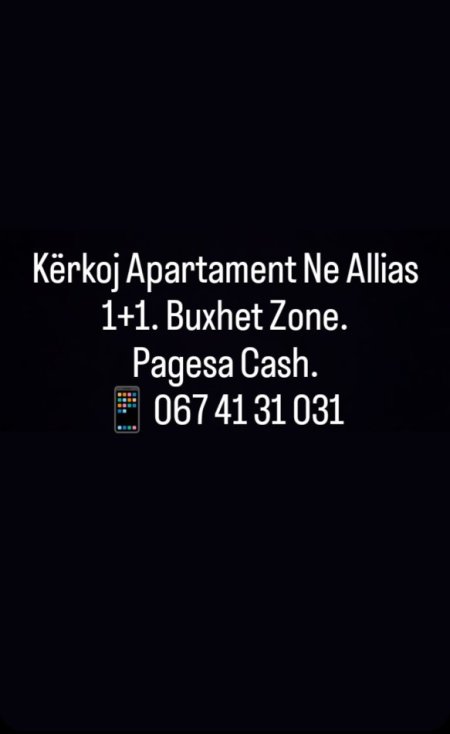 Kerkoj Apartament 1+1 Allias