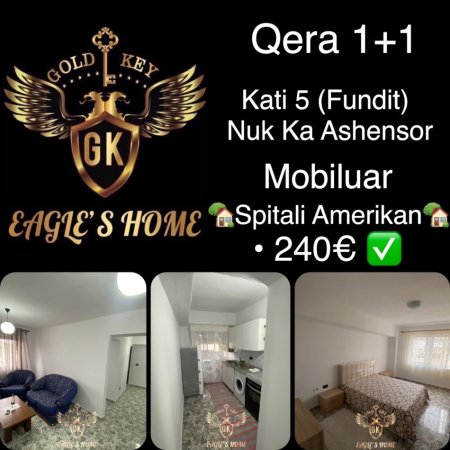 Qera 1+1 
•Mundesi Parkimi publik 
•  i mobiluar
• Ndertim egzistues, Kati 5 (fundit) Nuk ka ashensor
• Jepet per afatgjate
🏡Spitali Amerikan Durres🏡
• 240€ Muaji✅
WEB LINK : https://goldkeyrealestate.al/sq/DetajetePron%C3%ABs/15478611
Post Nr : 15478611
________________________________________
PE