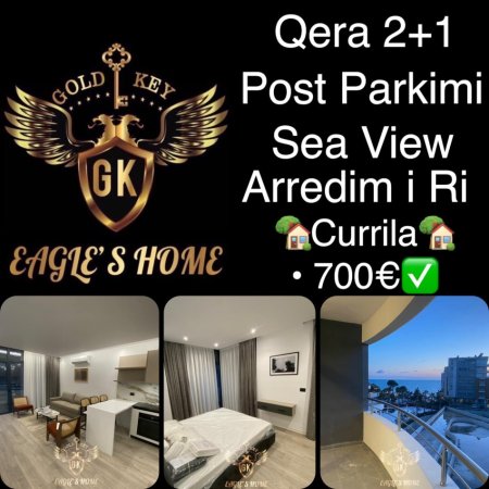 Qera 2+1 me Ballkon te bollshem
• Post Parkimi i perfshire
• Arredim i ri,Total i mobiluar
• Pamje nga Deti
• Ndertim i ri, Kati 3 Banim
• Pjese e kompleksit White Hill
• Orientim Perendim
• Jepet per afatgjate
🏡Currila🏡
• 700€ Muaji✅
WEB LINK : https://goldkeyrealestate.al/sq/DetajetePron%C3%ABs/