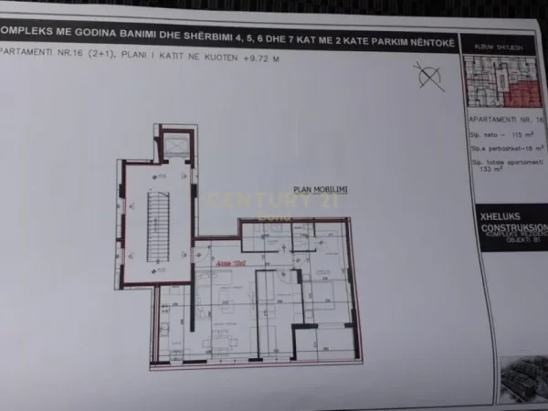 Shitet Apartament 2+1 tek Xibraku, Rruga Elbasanit