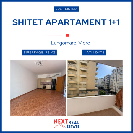 SHITET APARTAMENT 1+1 NE LUNGOMARE, VLORE