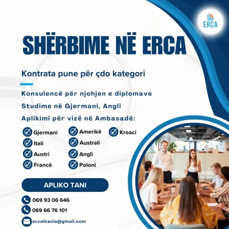 🔎 Shërbimet në ERCA për të gjithë të interesuarit në Shqipëri, Kosovë, Maqedoni 💡
