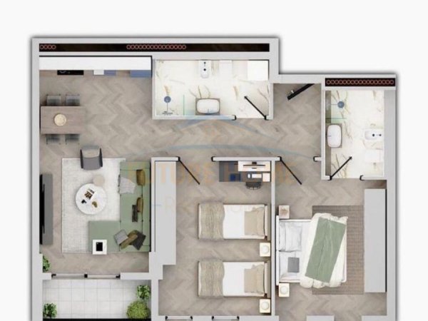 Tirane, shitet apartament 2+1 Kati 5, 93 m² 82.000 Euro (QTU)