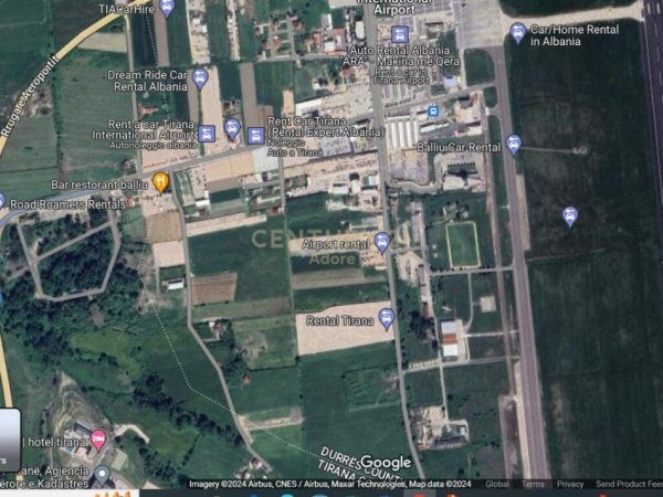 Shitet 14,400 m2 Toke ne Rrugen e re te Rinasit prane Aeroportit!