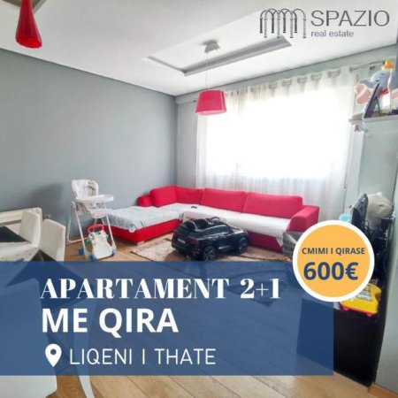 Tirane, jepet me qera apartament 2+1+A+BLK Kati 3, 100 m² 600 Euro (Liqeni i Thate)