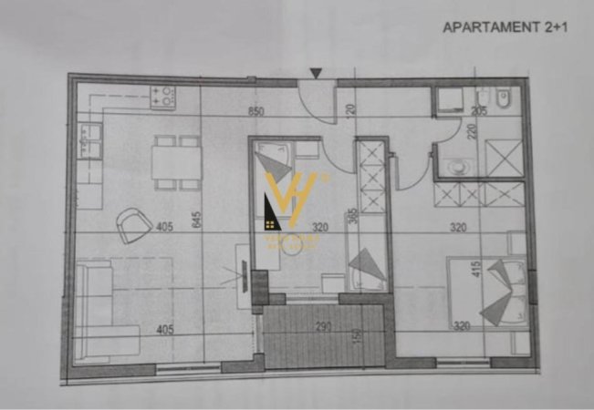 SHITET APARTAMENT 2+1+BLK TE UNIVERS CITY 107.000 EURO