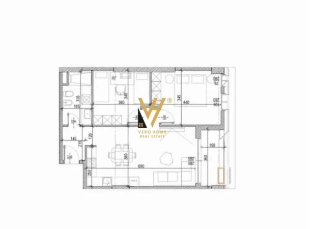 SHITET APARTAMENT 1+1+BLK PRAN KOMPLEKSIT DELIJORGJI 161.908 EURO