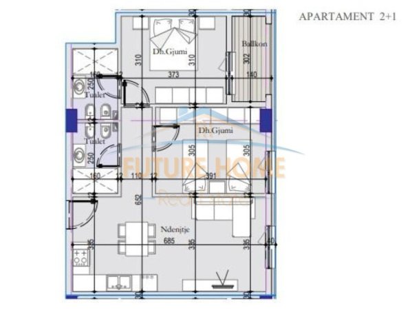 Shitet,Apartament 2+1, Tirana Entry, Pranë Casa Italia