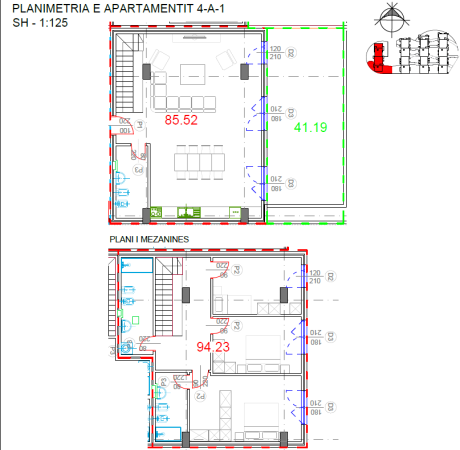 Shitet Dubleks - Kodra e Diellit 2, 255 m²