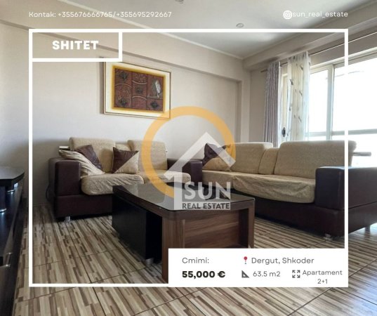 SHITET APARTAMENT 2+1 DERGUT, SHKODER