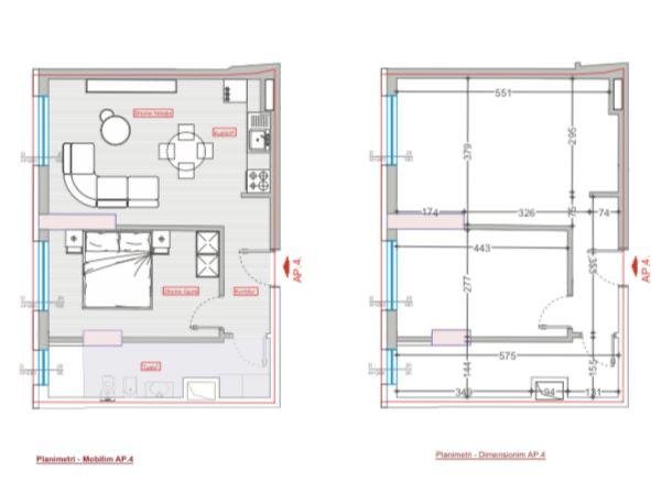 APARTAMEN 1+1 NE SHITJE TE BULEVARDI I RI