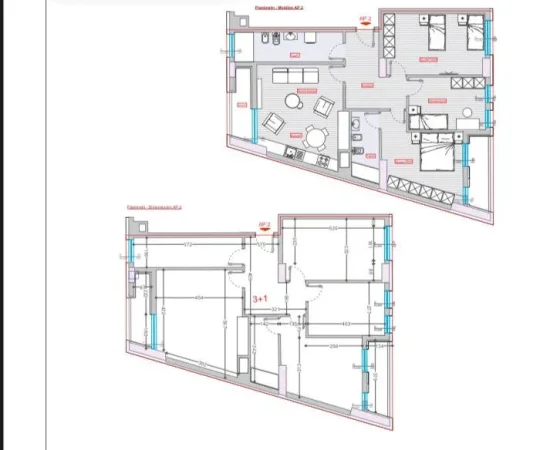 APARTAMENT 3+1 TE STACIONI I TRENIT