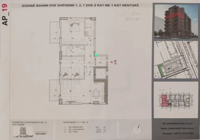 APARTAMENT 2+1+2 NE SHITJE NE KAMEZ