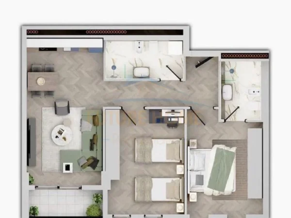 Shitet, Apartament 2+1, Univers City, Qtu.