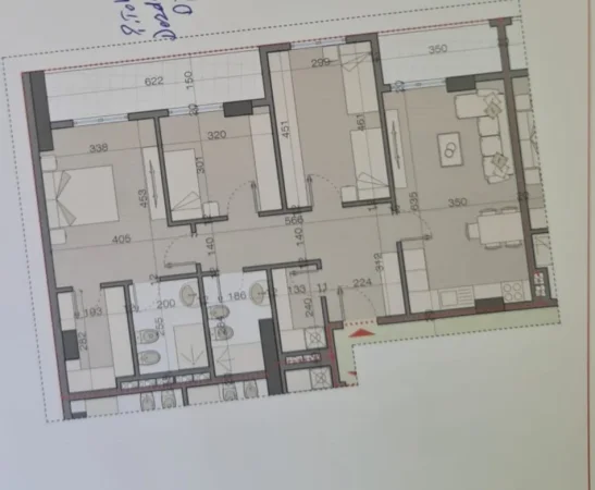 OKAZION... APARTAMENT 3+1 NE BULEVARD KASHAR