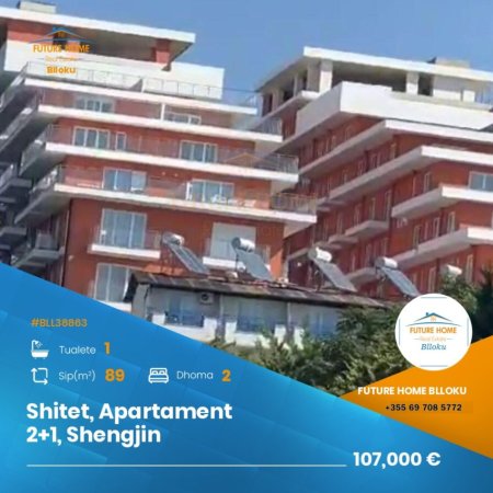 Shitet Apartament 2+1 Sea View, Shengjin