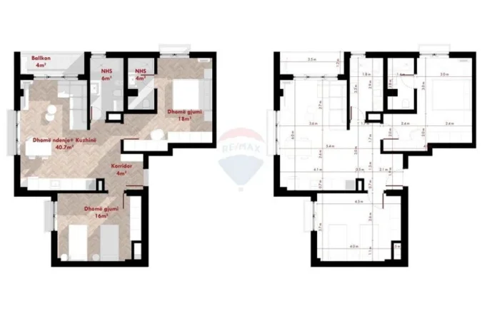 Shitet Apartament 2+1+2 ne Don Bosko, prane Bar Artistit