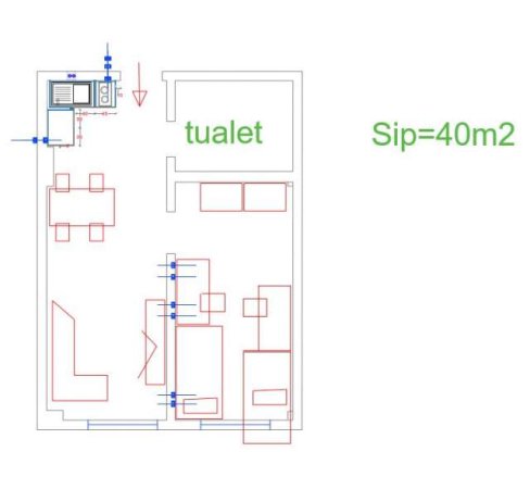 Në Rezidencen Folè, jepet me qera apartament 1+1 41 m² 400 Euro (Rr 29 Nëntori, Laprakë)