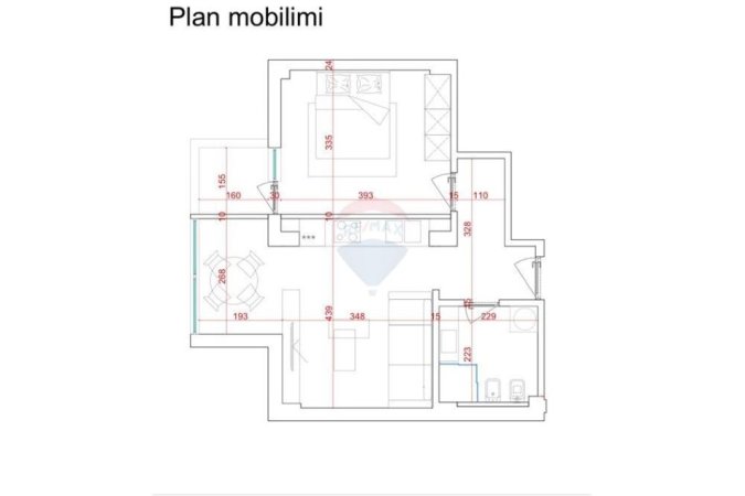 SHITET APARTAMENT 1+1 NE DON BOSKO 95.000eur