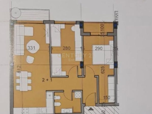 Apartament Modern 2+1 për Shitje në Zonën e Fushes se Aviacionit.