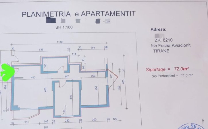 Apartament ne shitje 2+1 (ish fusha aviazionit)