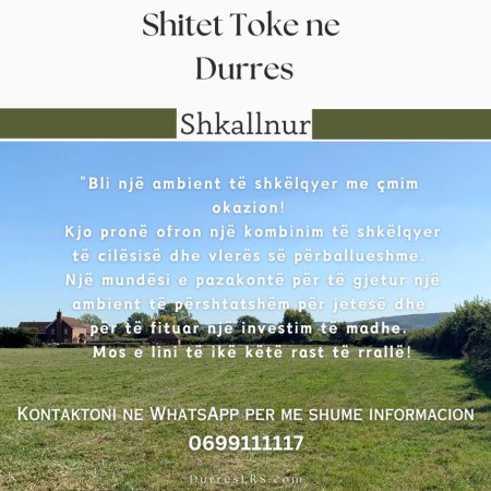 Shitet toke ne Shkallnur, Durres