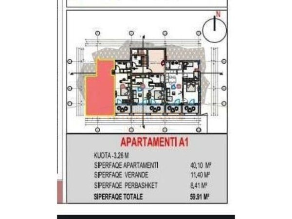 Shitet, Apartament 1+1,Drimadhes.RV39184